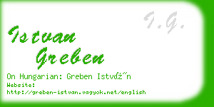 istvan greben business card